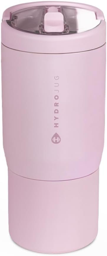 HydroJug Sport 14 oz Insulated Kids Water Bottle with Straw, Sweet Pea