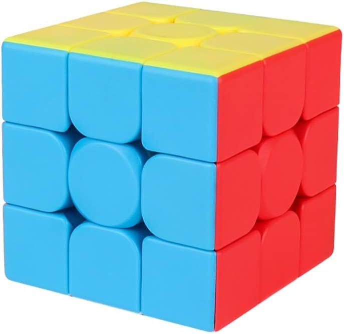 3x3x3 Speed Cube,Stickerless Magic Cube,Smooth Turning Puzzle Box with Anti-Sticky Design,The Most Educational Toy to Effectively Improve Your Child’s Concentration and Responsiveness