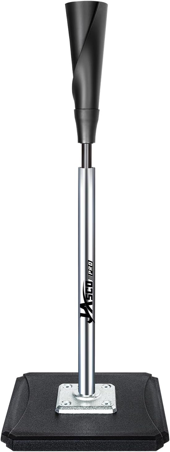 Portable Batting Tee,Height Adjustable from 25-37 inch | Hitting Tee For Baseball & Softball,Easy Assemble Baseball Tee with Rubber Top,Metal Base Softball Tee for Kids/Youths/Adults