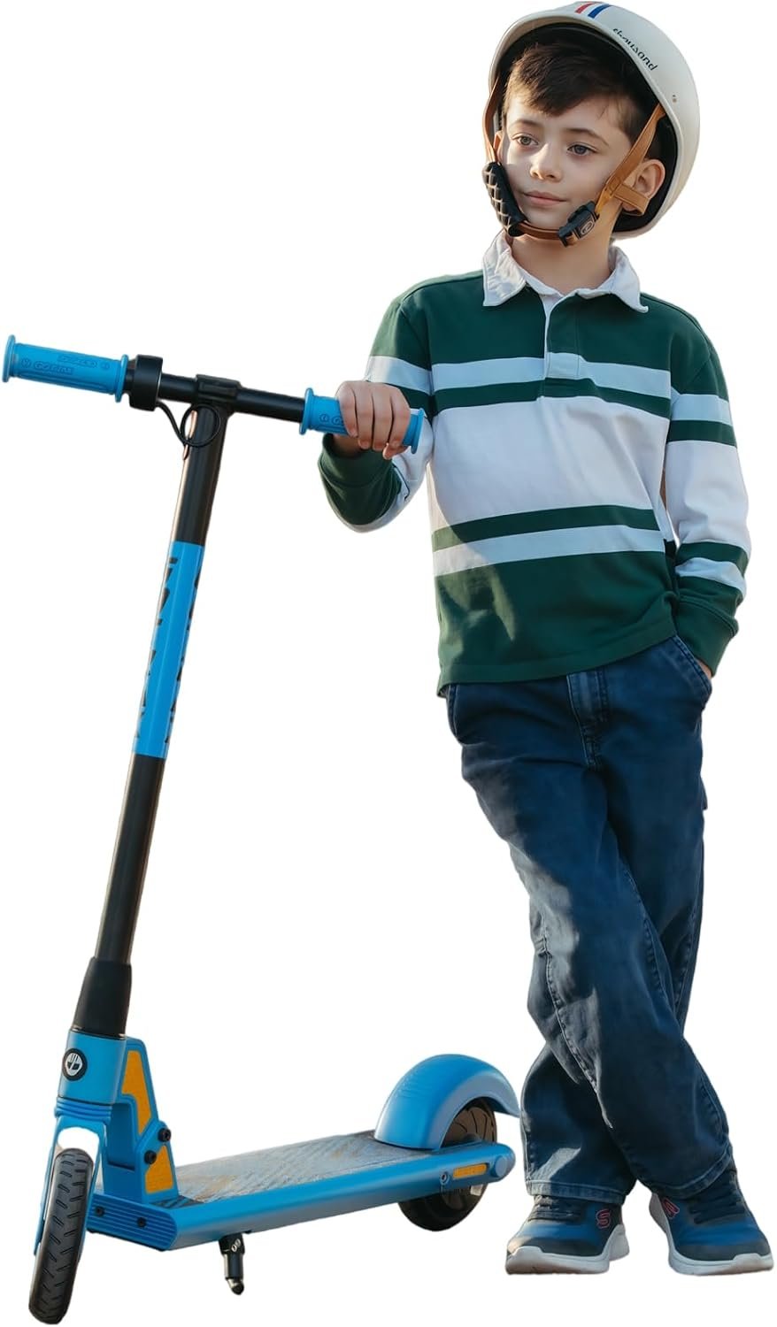 GKS Electric Scooter for Kids | 150W Motor, 6″ Solid Wheel, Easy to Ride & Assembly, UL2272 CPC Certification Approved, Supports 120Lbs Load for Boys Girls
