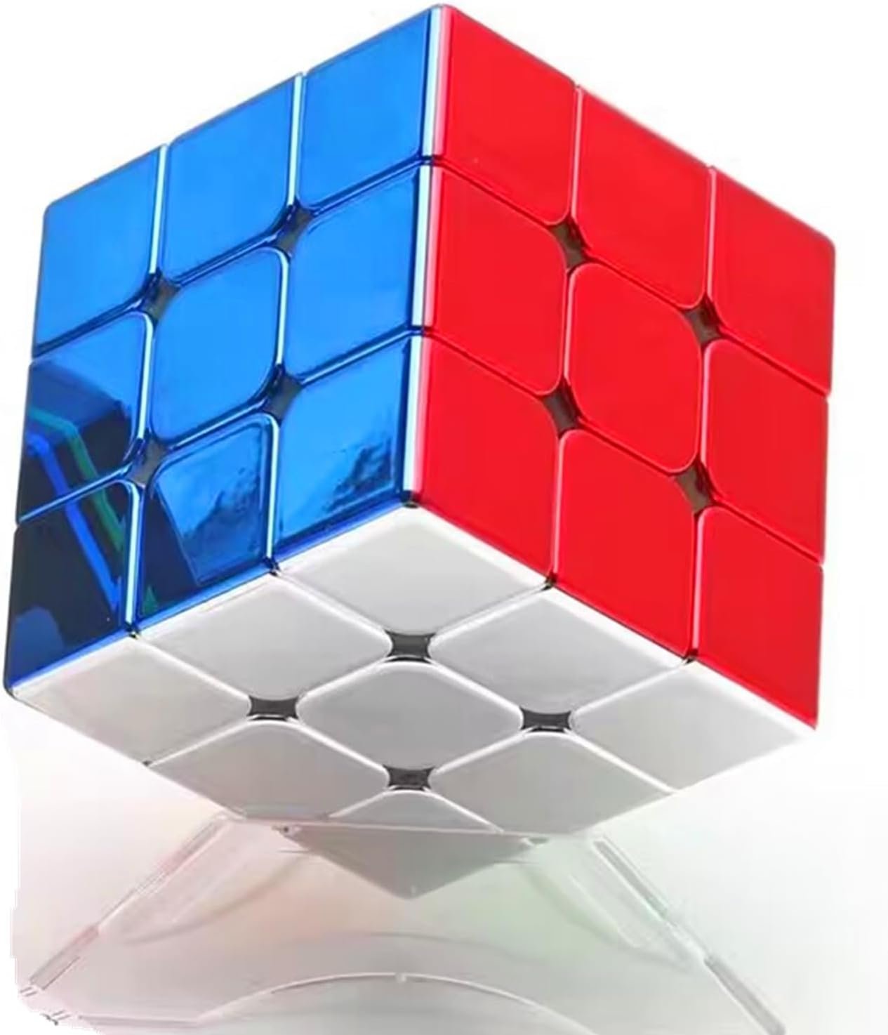 cuberspeed Legend Metallic Mirror Reflective Stickerless Shiny Speed Cube 3x3x3 Metallic Speed Cube