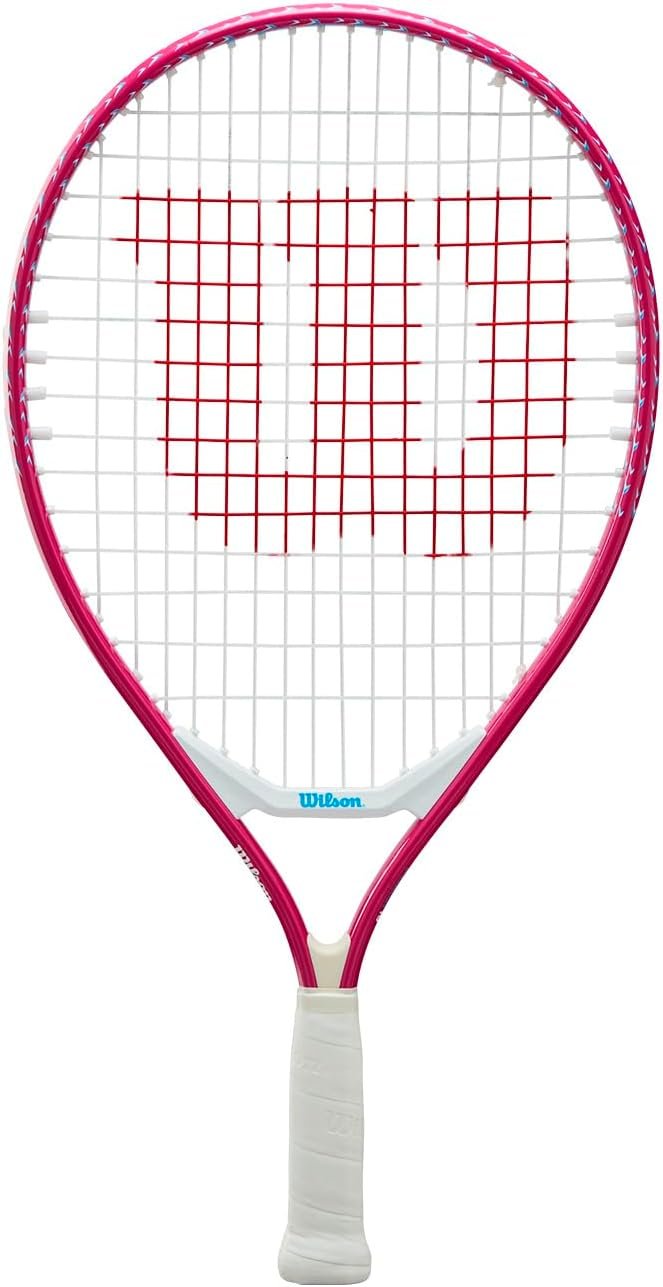 Wilson Ultra Power 19″ Junior Recreational Tennis Racket – Pink/White/Blue