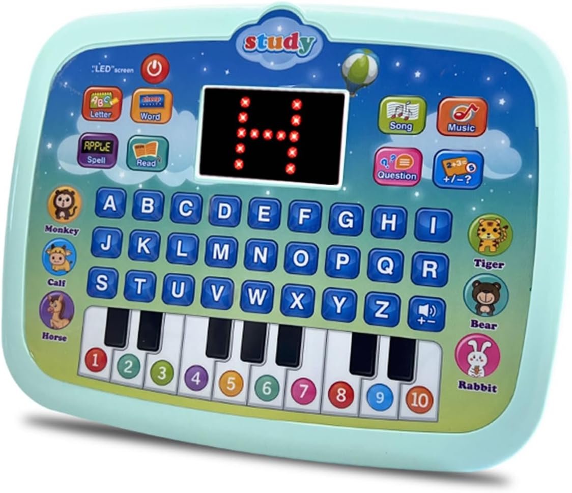 Learning Tablet, Kids Tablet with ABC Learning for Toddlers | Learn alphabet, numbers, music and basic math,Perfect educational toy gift for toddlers ages 2 3 4 5
