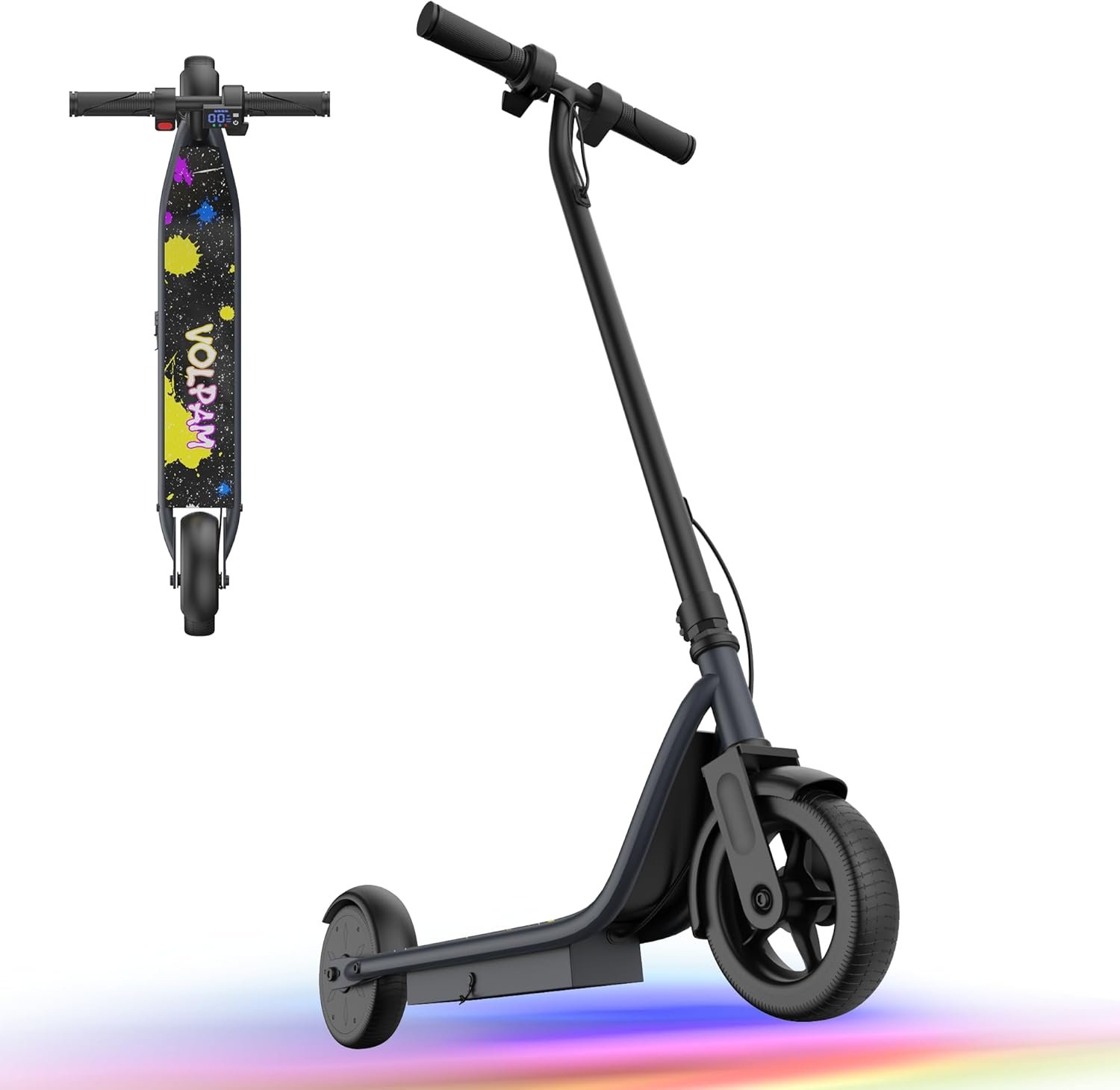 VOLPAM C001/C003 Electric Scooter for Kids, 80W/250W Motor, 5-10 Mph Safe Speed, Long Range 10/5Miles