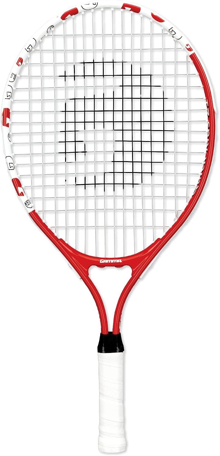 Gamma Sports Junior Tennis Racquet: Quick Kids 19 Inch Tennis Racket – Prestrung Youth Tennis Racquets for Boys and Girls – 93 Inch Head Size | Prestrung