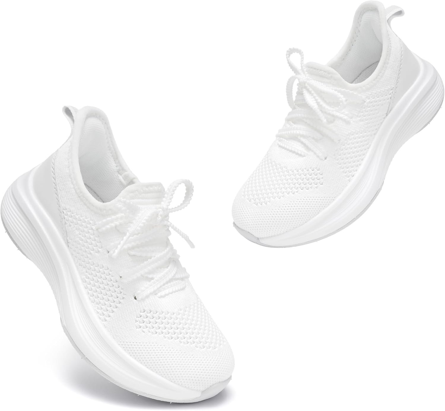 Stelle Girls Tennis Shoes with Slip-On Kids Running Shoes | Athletic Sneakers Non Slip Lightweight Breathable Walking Sport Shoes for Little/Big Kid