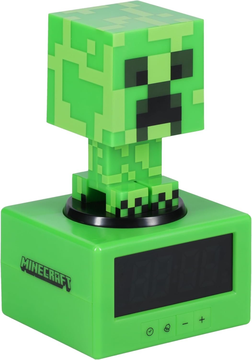 Paladone Minecraft Creeper Alarm Clock – Officially Licensed Icon with in-Game Music & Night Light for Kids & Tweens, Gaming Room Decor, Fun Gift for Minecraft Fans