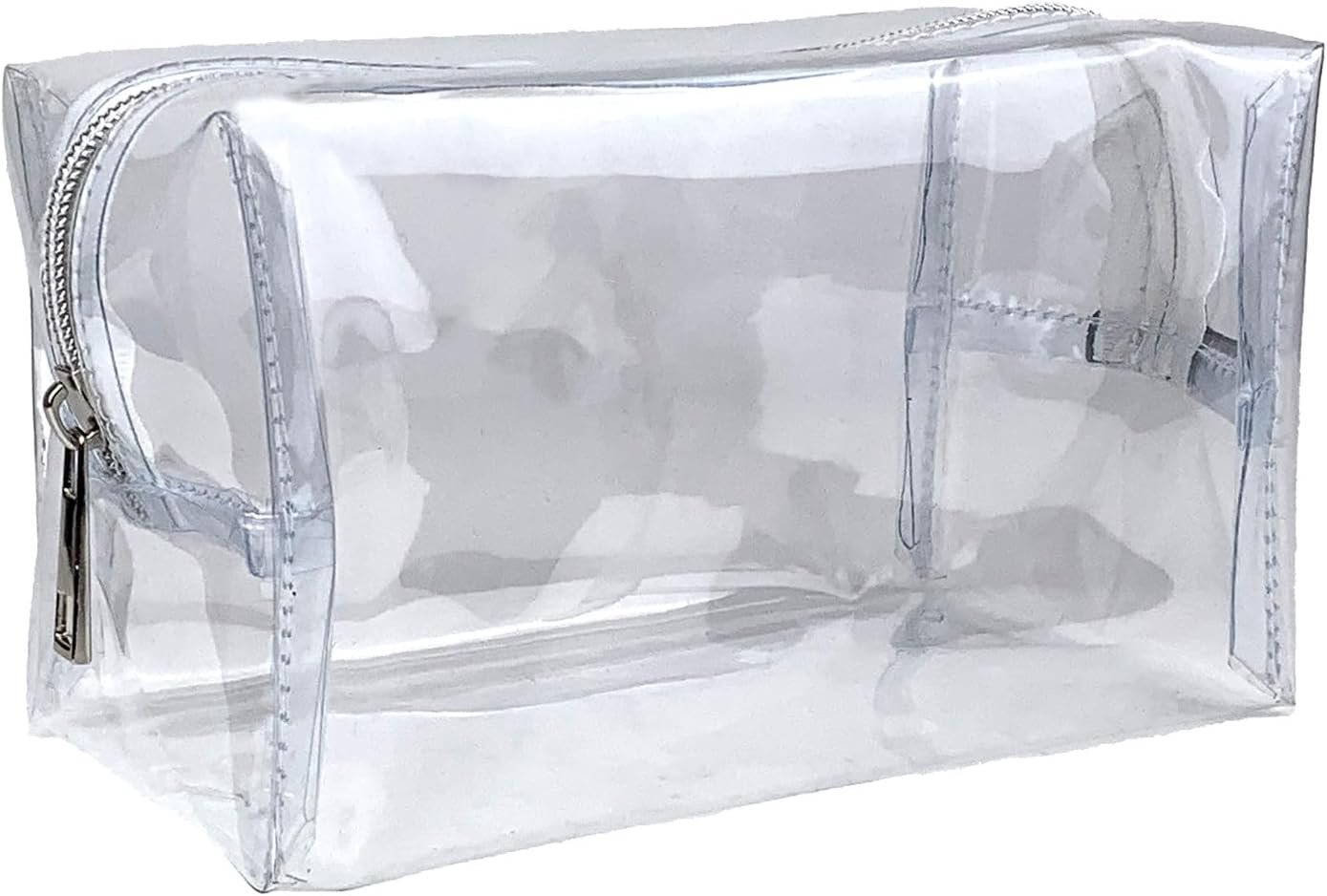 Fashion Stationery Large Clear Pencil Case, See Through, with Zipper
