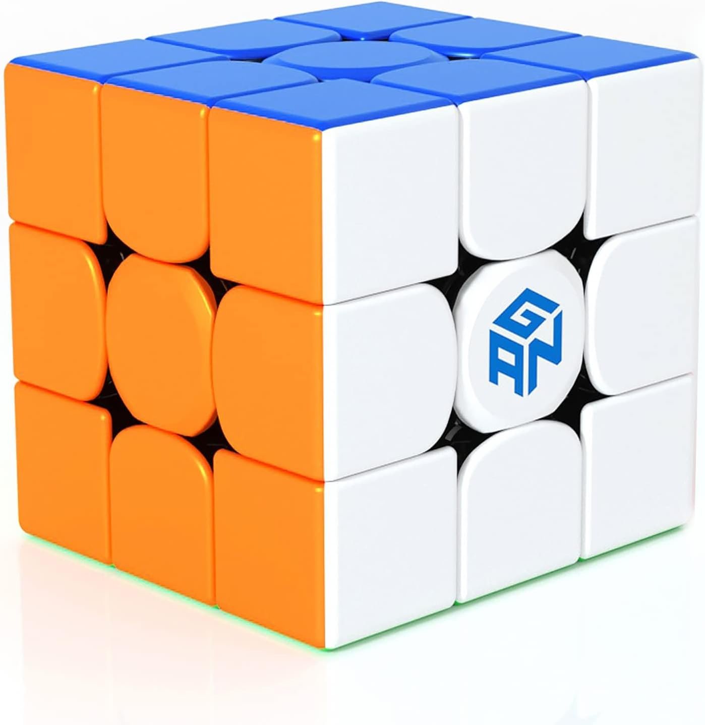 GAN 356 RS, Speed Cube 3×3 Stickerless Puzzle Christams Gift for Kids | Smooth turning, easy control, beginner-friendly performance, hand-eye coordination toys for boys girls adults, non-magnetic