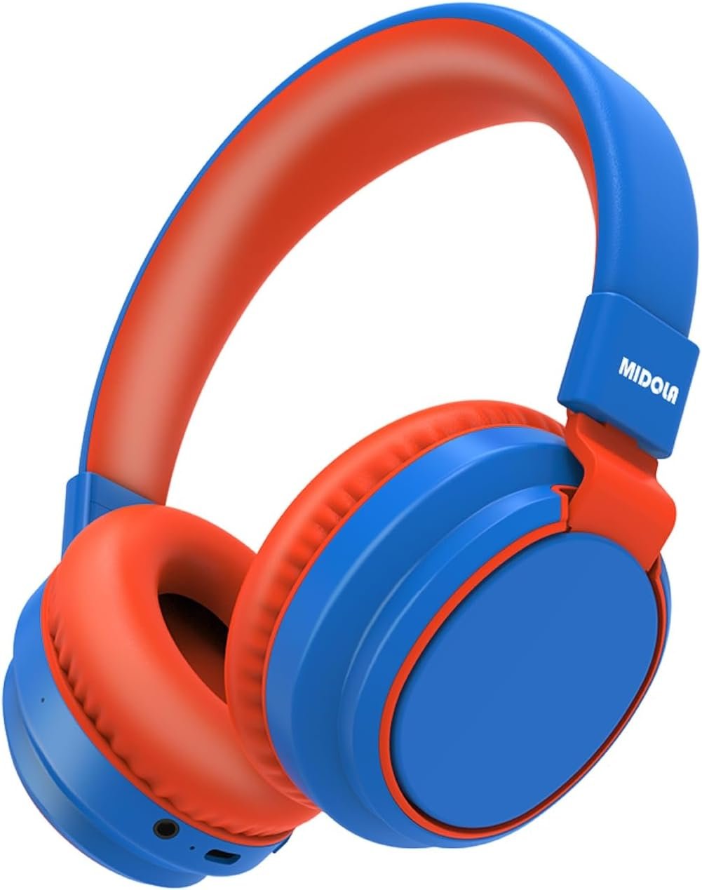 Kids Bluetooth Headphones Wireless 68 Hours,Safe Volume Limit 85/94dB Blue | Adjustable Headband Foldable Over-Ear Lightweight Headsets for Toddler Girls Boys Tablet/iPad,HD Stereo,Built-in Mic