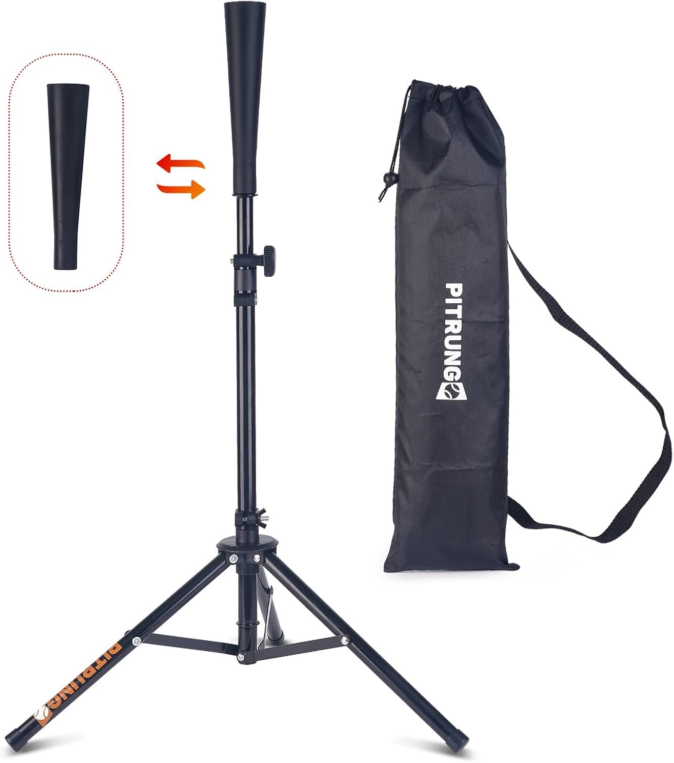 Baseball Softball Tee Batting Tee for Hitting T tee Ball Set Stand Baseball Softball Hitting Pitching Screen Net for Kids Teens Batting Net Set Training Equipment W/Carry Bag for Outdoor