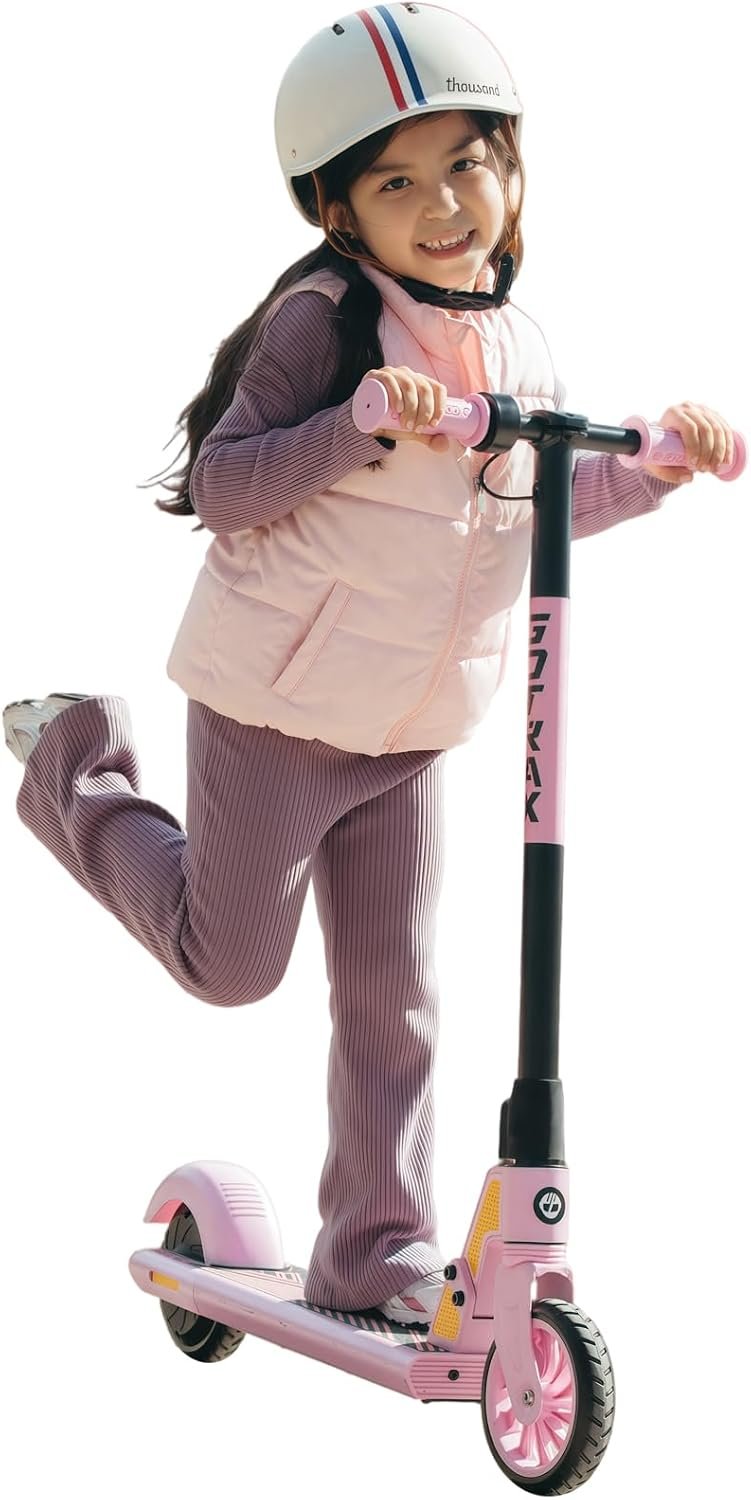 GKS Electric Scooter for Kids | 150W Motor, 6″ Solid Wheel, Easy to Ride & Assembly, UL2272 CPC Certification Approved, Supports 120Lbs Load for Boys Girls