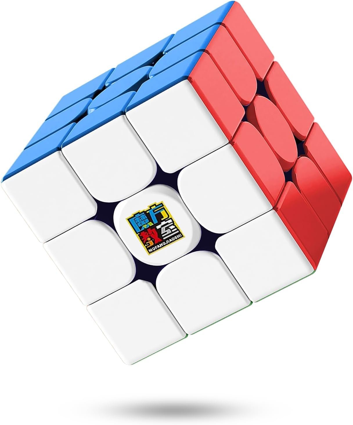 CFMOUR Magnetic Speed Cube 3×3 – Stickerless Cubes with Stand, 48 Magnets | Moyu RS3M, Magic Cube, Fast Turning, Durable, Brain Teaser, Birthday Party Gift, 3D Puzzle, Travel Game for Teens and Adults