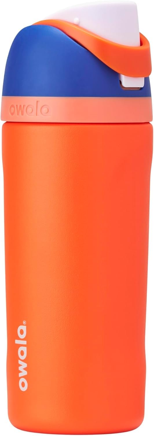 Owala FreeSip Kids Stainless Steel Water Bottle 16 oz Blue Citrus