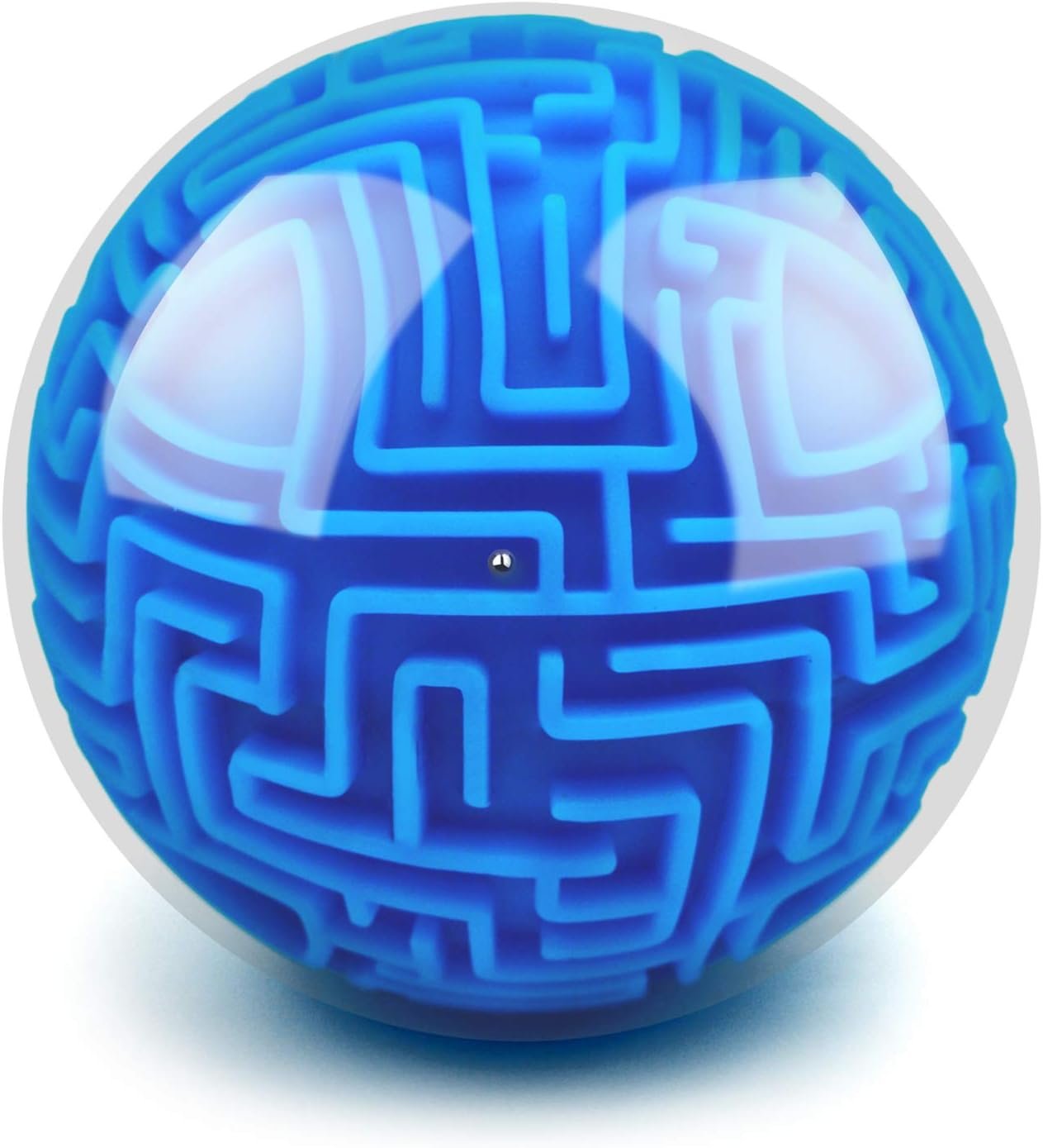 YongnKids Amaze 3D Memory Sequential Maze Ball Puzzle Toy Gifts for Kids Adults – Challenges Game Lover Tiny Balls Brain Teasers Game (Blue)