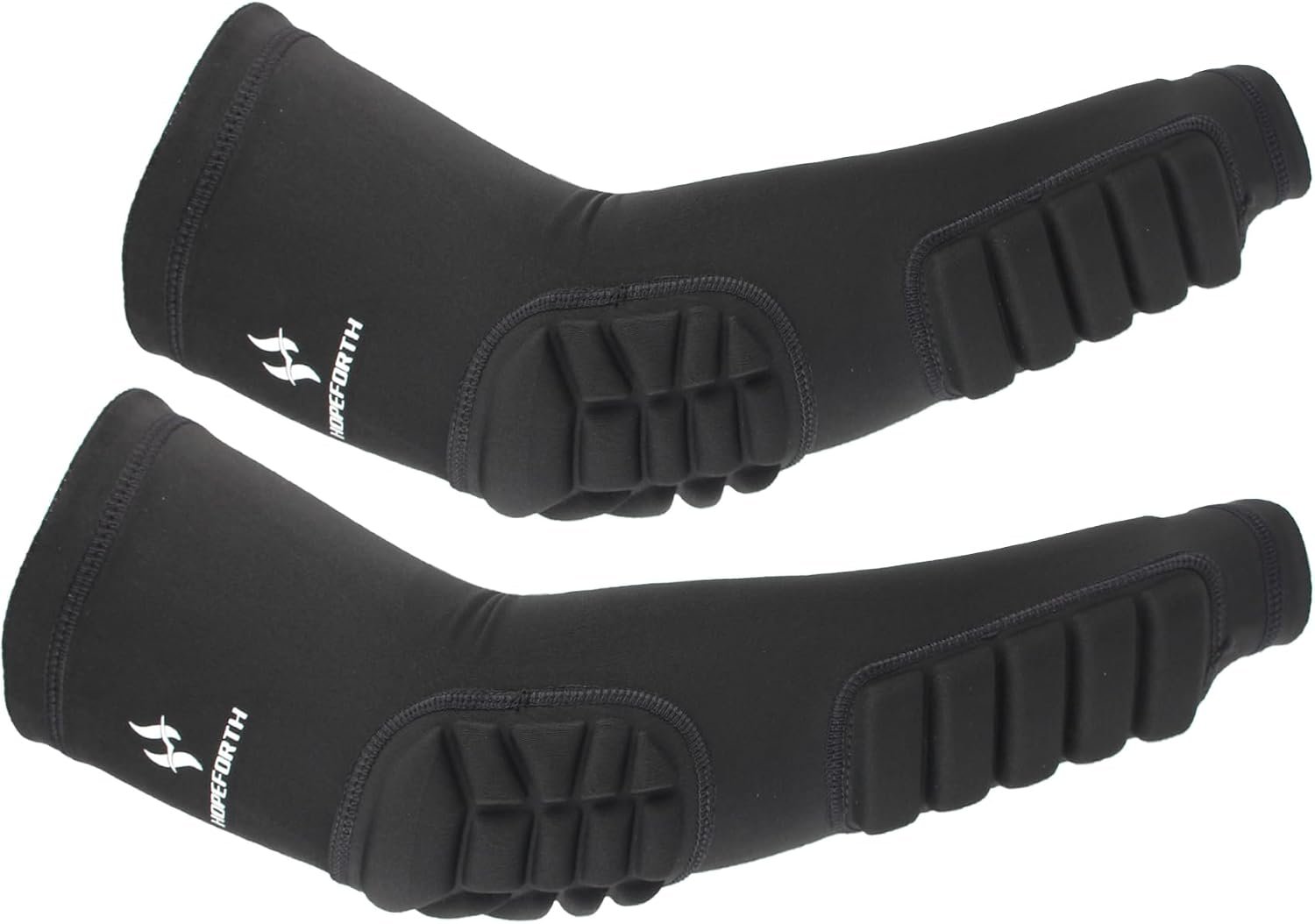2PCS Padded Elbow Forearm Sleeves Compression Arm Protective Support