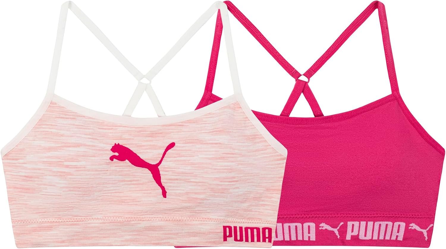 Puma Girls’ 2 Pack Super Soft Seamless Bralette