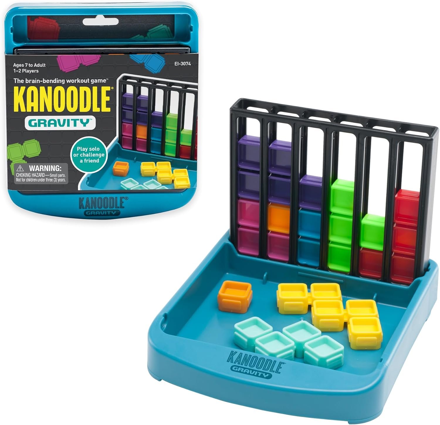 Educational Insights Kanoodle Gravity – 3D Brain Teaser Puzzles for Kids, Spatial Puzzle Games for Adults, Teens and Kids, Problem Solving Toys and Logic Puzzles, Single Player Games