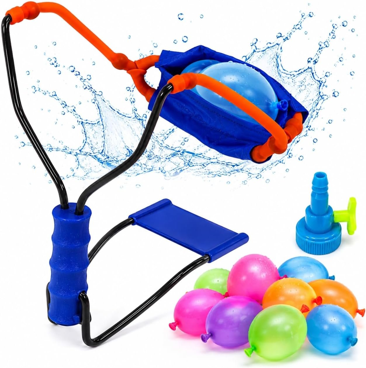 Stream Machine Wrist Balloon Launcher | Color Will Vary, Includes 72 Water Balloons, Outdoor Game, Backyard Summer Activities, Long Range