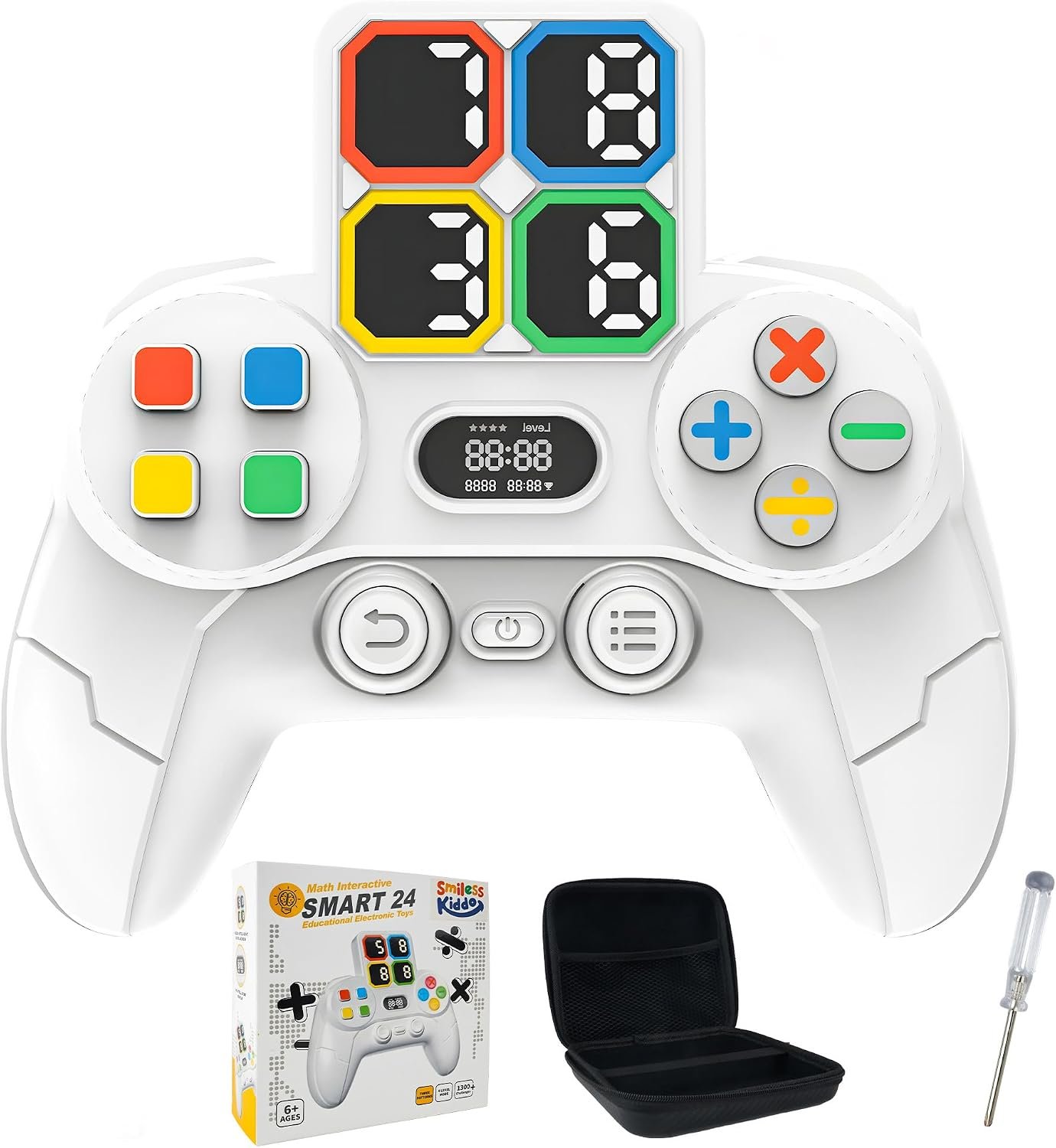 SMILESSKIDDO Math Games for Kids 5-7 8-12 Calculate Number of 24 Math Game | Portable Handheld Game, Addition, Subtraction, Multiplication and Division Learning Educational Toys Gift