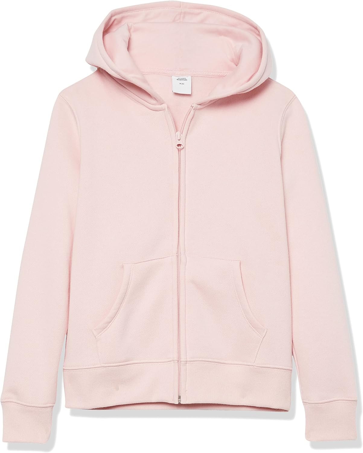 Amazon Essentials Girls and Toddlers’ Fleece Zip-Up Hooded Sweatshirt with Lined Hood and Rib Knit Detail