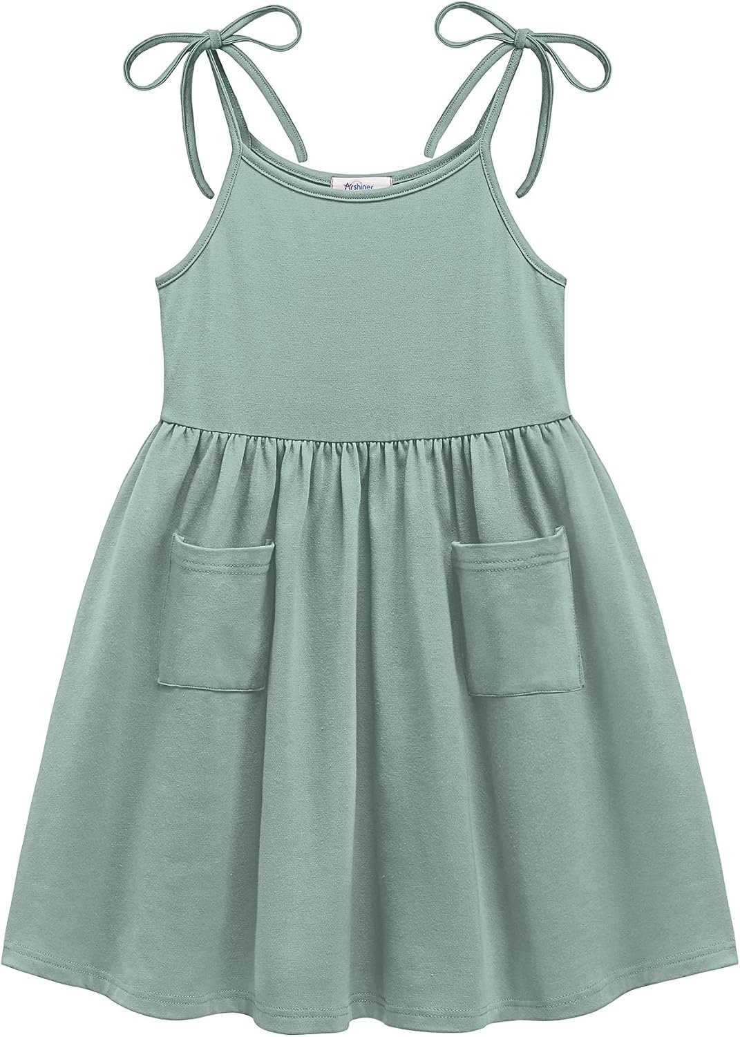 Arshiner Toddler Summer Dress Little Girls Sleeveless Sundress Dresses | Casual, Bowknot, Beach, Party, with Pocket