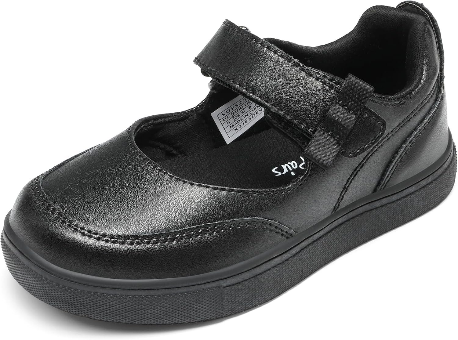 DREAM PAIRS Girls Mary Jane Toddler School Shoes | Adjustable Strap Uniform Sneakers Durable Toe Flexible Non-slip Flats Easy On for All-Day Wearing