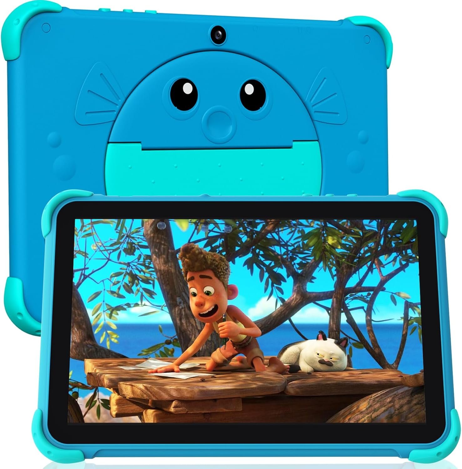 Kids Tablet 10 inch Tablet for kids, Android Toddler tablets with case, Kids Tablets with Parental Controls, Wifi, Dual Camera, Tabletas Support Netflix YouTube for Toddlers Girls Boys (Blue1)