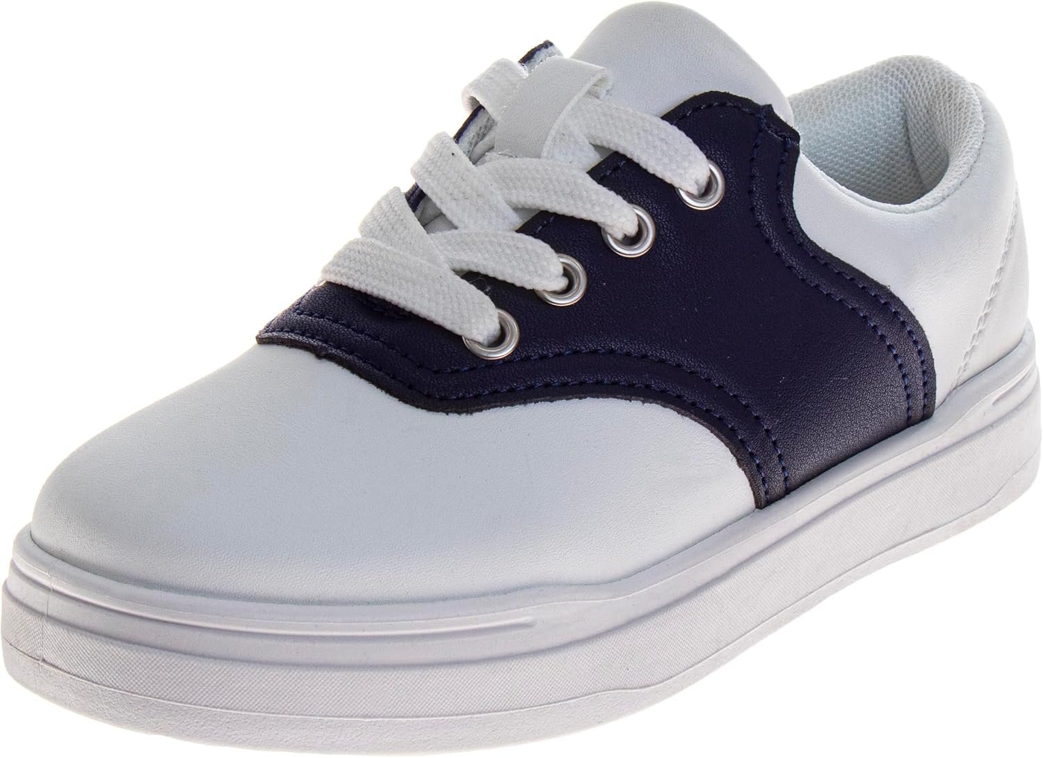 French Toast Kids Oxford Dress Shoes – Lace Up Loafer School Uniform Saddle Shoe for Girls and Boys (Sizes: 11-13 Little Kid / 1-7 Big Kid)