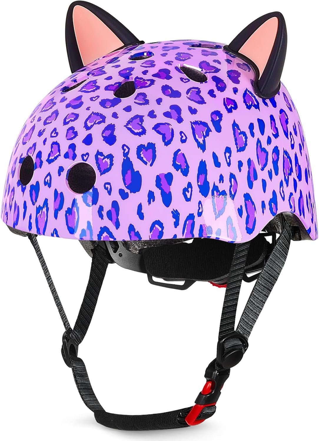 Kids Bike Helmet for Girls 3-14, Cute Helmet with DIY Cat Ears | Adjustable Girls Helmet for Toddler Youth, Multi-Sport Protection for Skateboard Scooter Cycling Roller Skating Skateboard