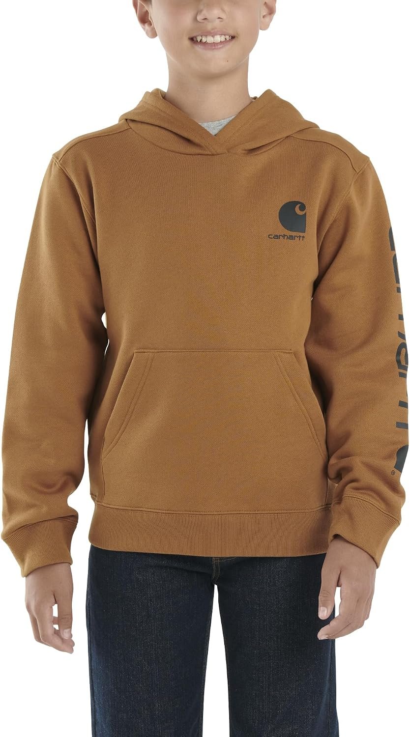 Carhartt Kid’s CA6272 Long-Sleeve Graphic Sweatshirt – Boys