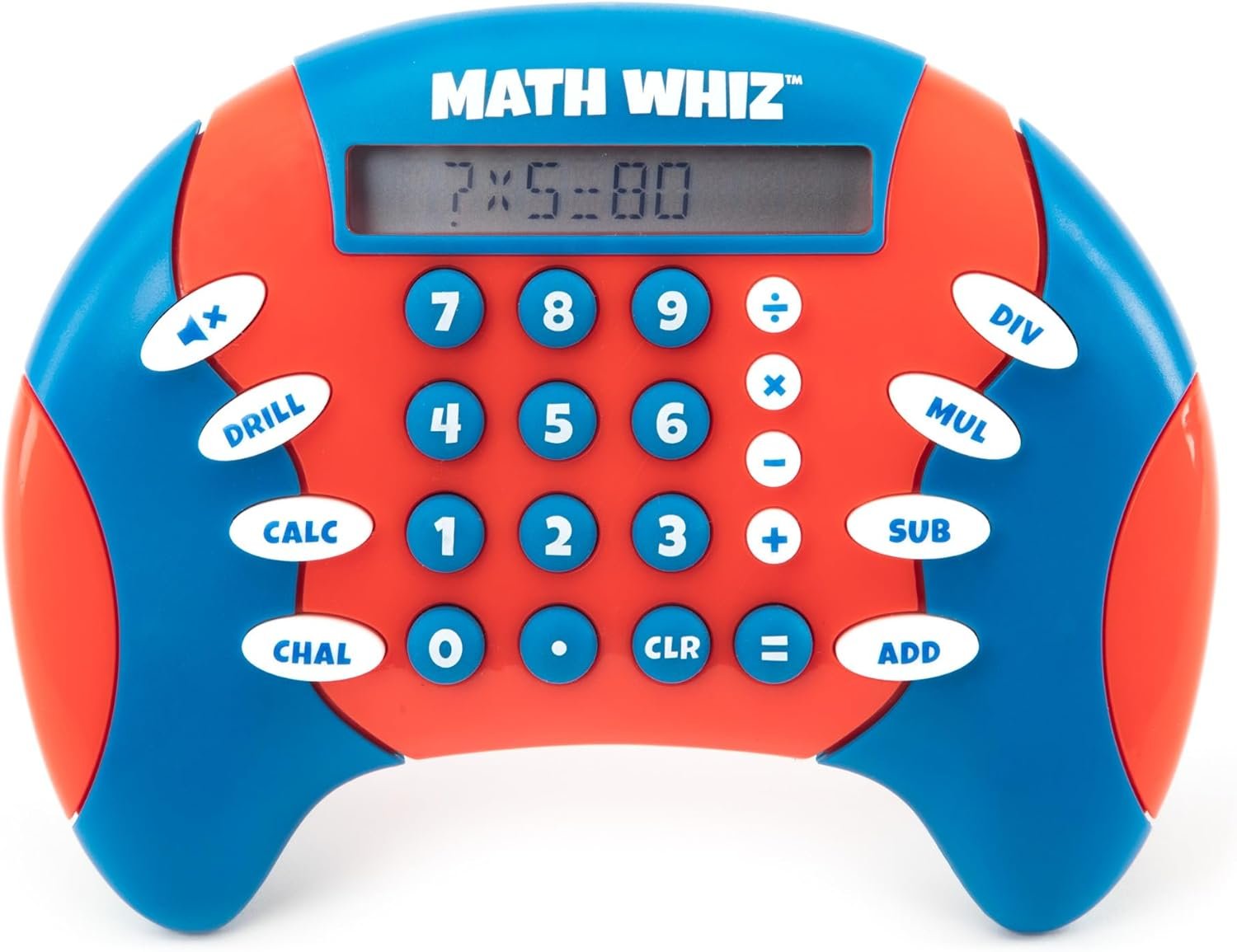 Educational Insights Math Whiz – Electronic Math Games for Kids Ages 6-8, Handheld Math Game, Addition and Subtraction Toys, Multiplication and Division Games for First Graders, Kids Learning Game