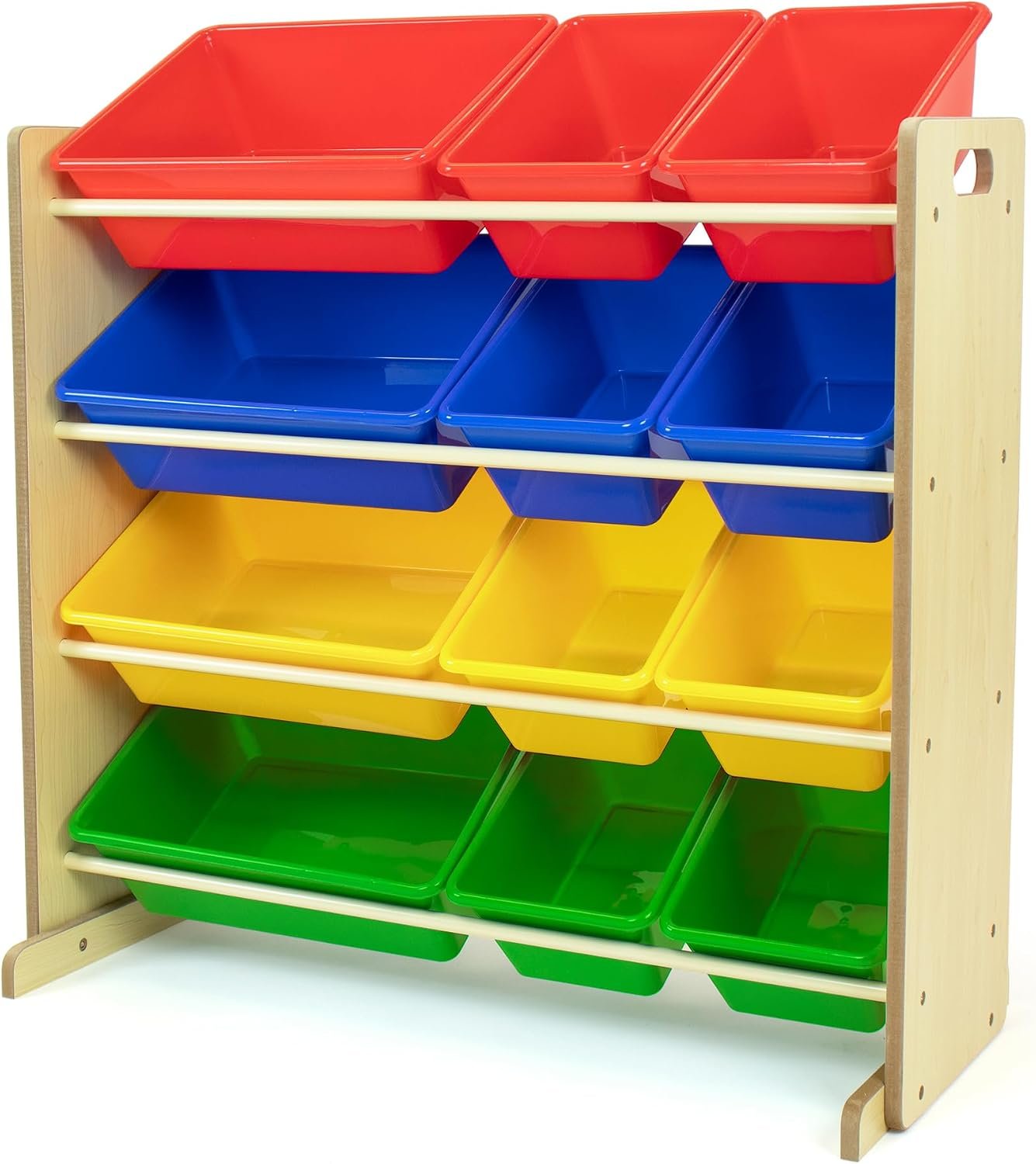 Humble Crew Kids Toy Organizer with 12 Bins, 4 Tier Storage for Playroom