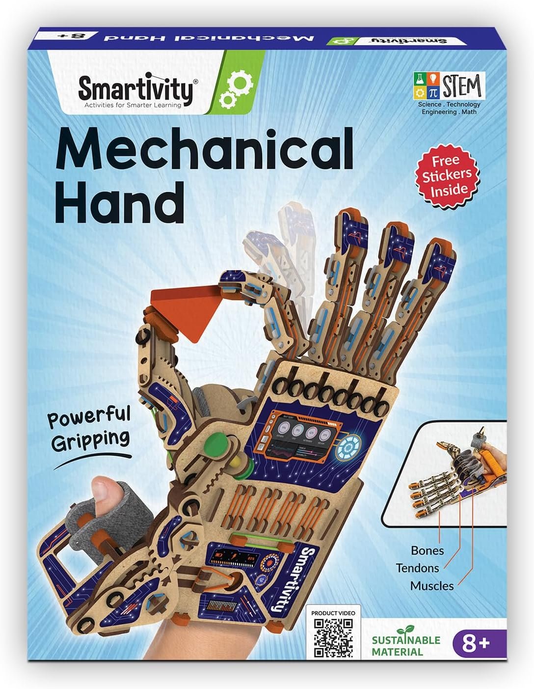 Smartivity Robotic Mechanical Hand STEM Toy for Kids 8-14 | Parents’ Choice Award Winner | Superhero STEM Toy | Birthday Gift for Boys & Girls Ages 8,9,10,11,12,13,14