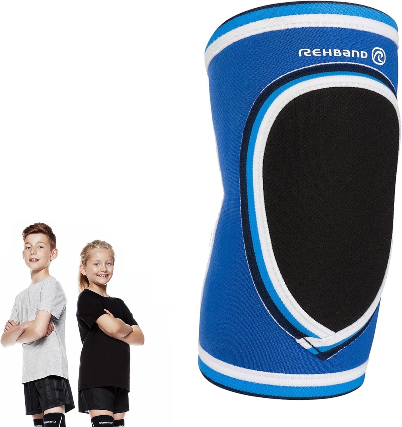 Rehband Protection Elbow Pads Children Volleyball, 1 Piece or 1 Pair, Elbow Pads 3mm Neoprene, Elbow Protector for Indoor Sports