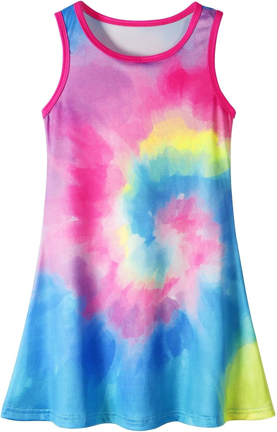 Girls Summer Dress Sleeveless A-Line Swing Sundress Casual Beach Dresses
