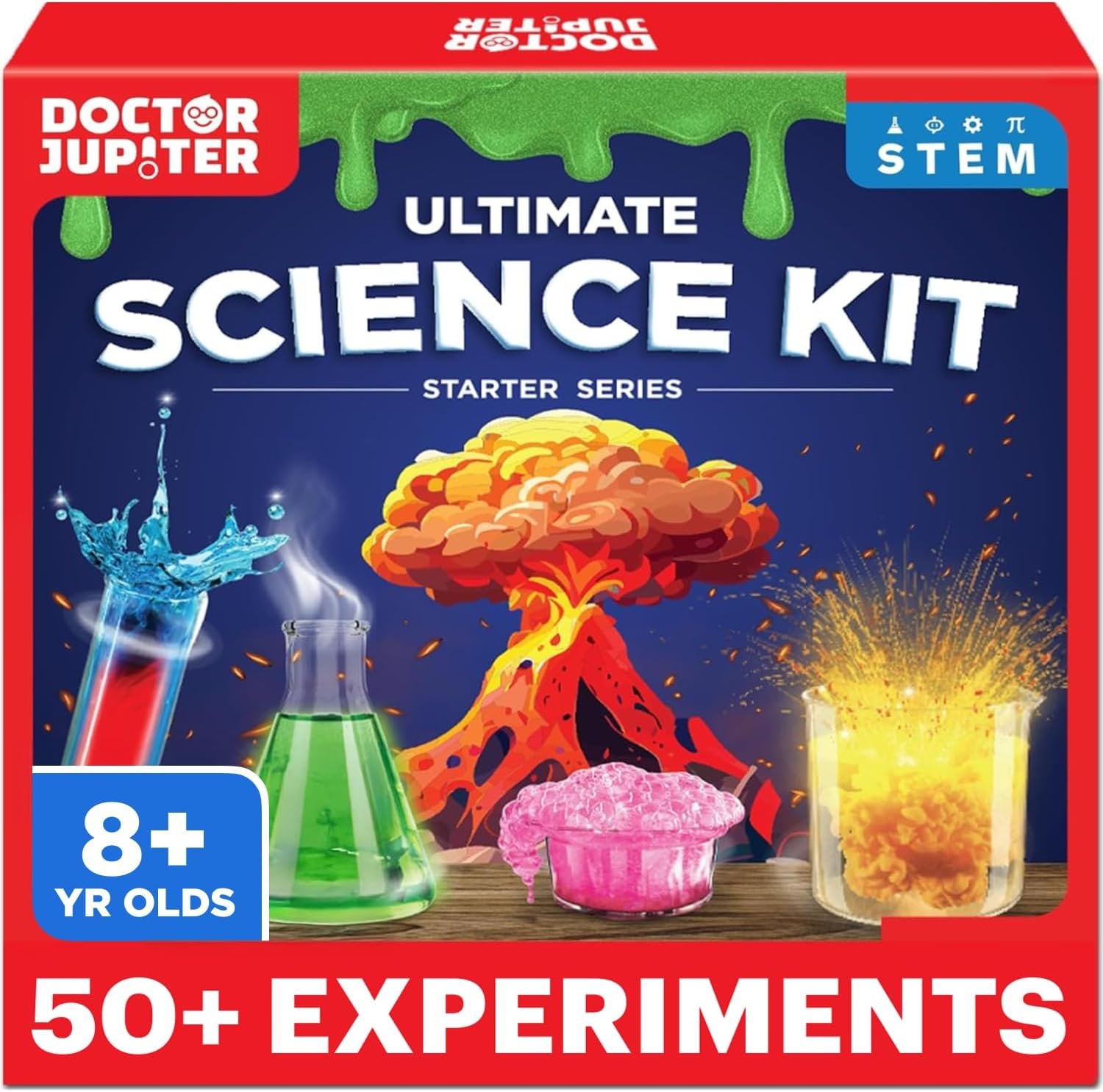 Doctor Jupiter Ultimate Science Experiments Kit for Kids Ages 8+ | Science Kits for Kids Ages 8-12, Birthday Gift Ideas for Boys & Girls 8, 9, 10, 11, 12 Year Olds, STEM Educational Toys