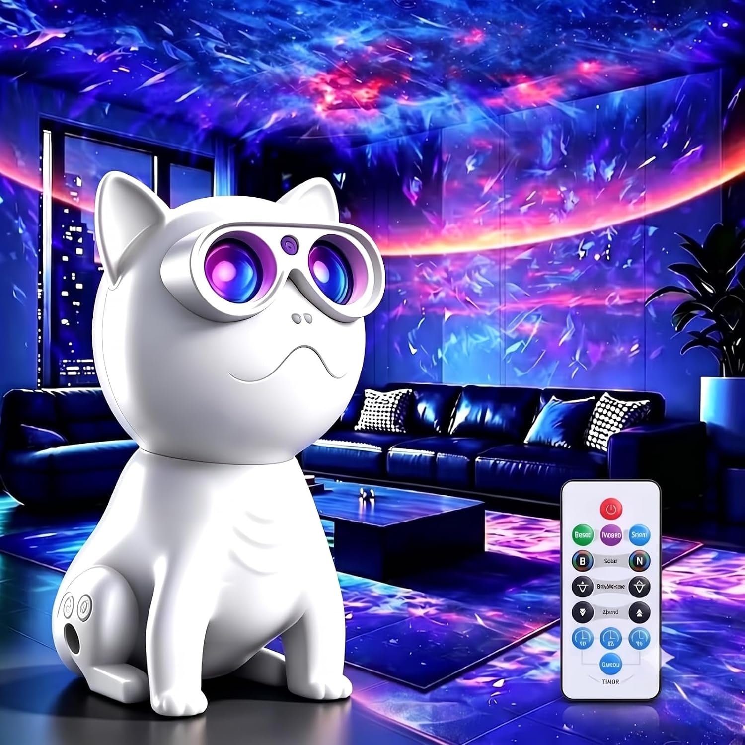 Galaxy Projector for Bedroom, Night Light for Kids, Nebula Ceiling Galaxy Light Projector with Timer and Remote, Gifts for Birthday, Christmas (Oval) | Remote and Auto Timer, Birthday Christmas Party Gifts for Teens Boys, Adjustable Brightness