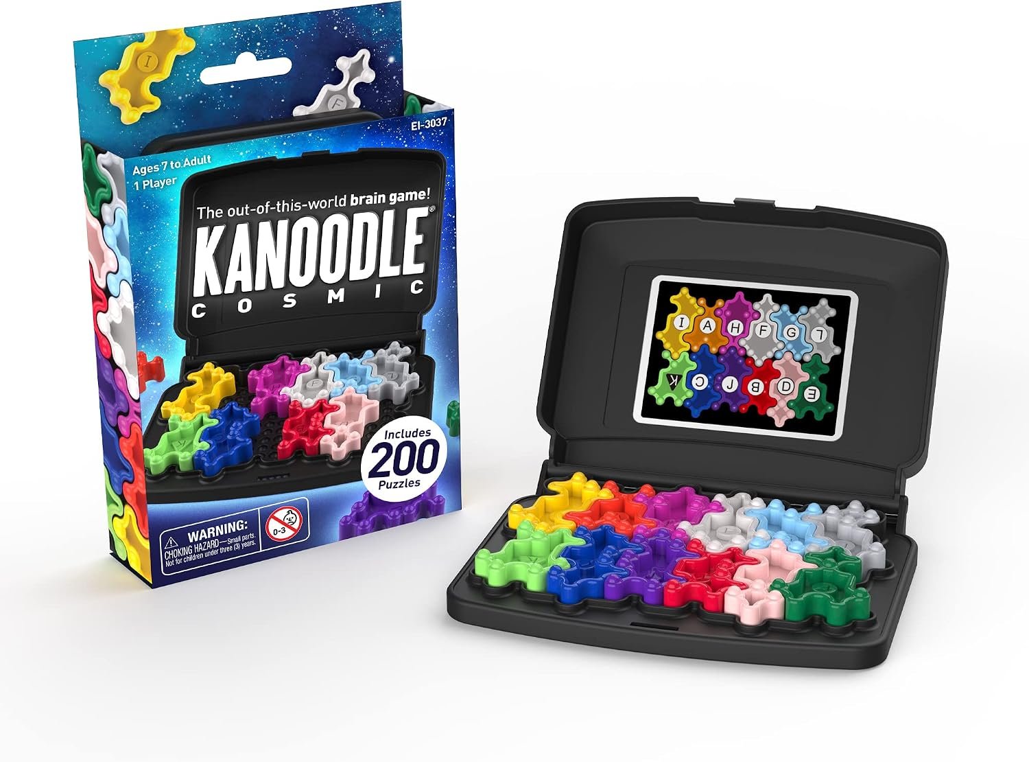 Educational Insights Kanoodle Cosmic – 3D Brain Teaser Puzzles for Kids, Spatial Puzzle Games for Adults, Teens and Kids, Problem Solving Toys and Logic Puzzles, Single Player Games