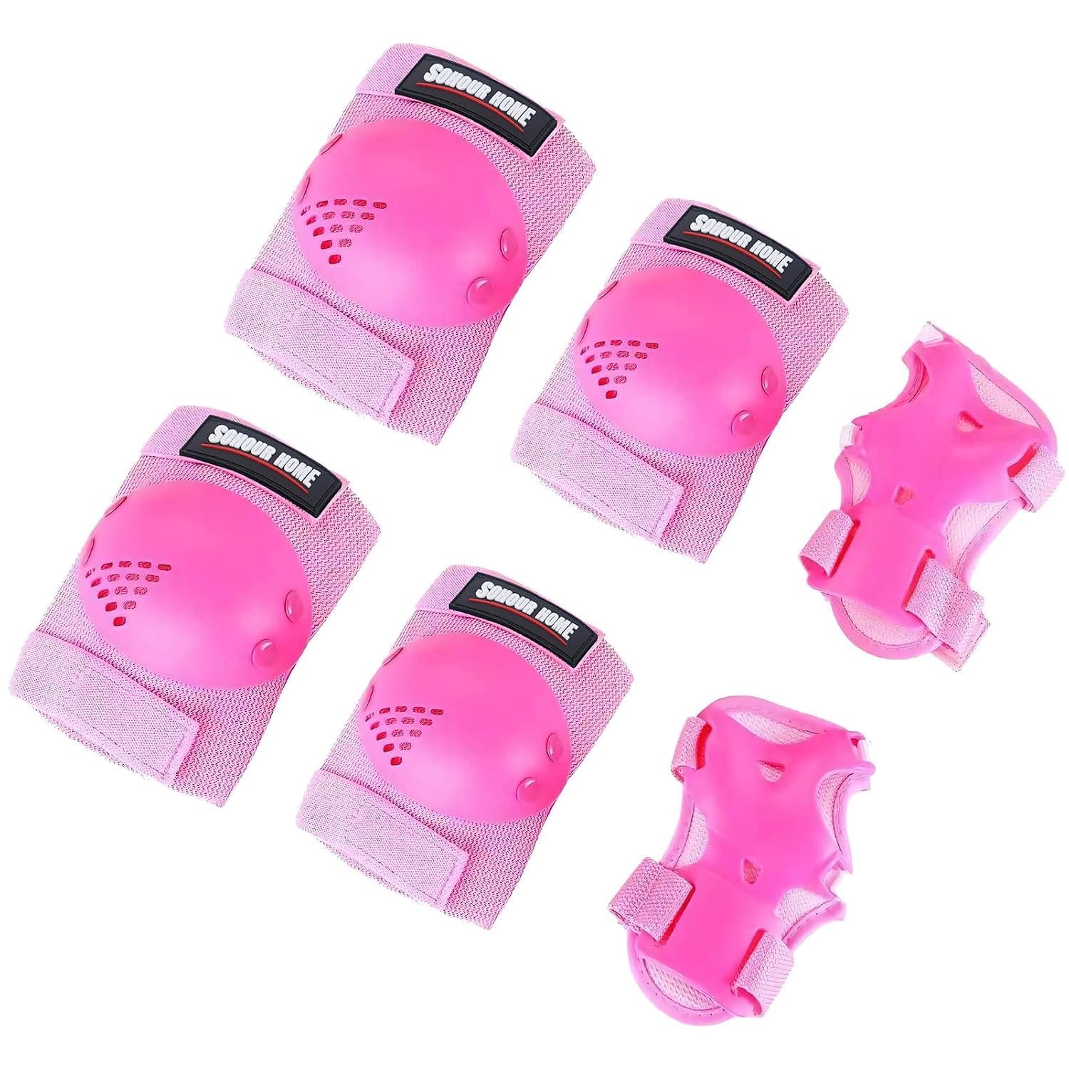 Kids/Youth Knee Pads Elbow Pads Wrist Guards 3 in1Protective Set, for 3-15 Years Child Roller Skates, Cycling, Inline Skating, Skateboard, BMX Bike, Balance Bike, Scooter Riding Sports