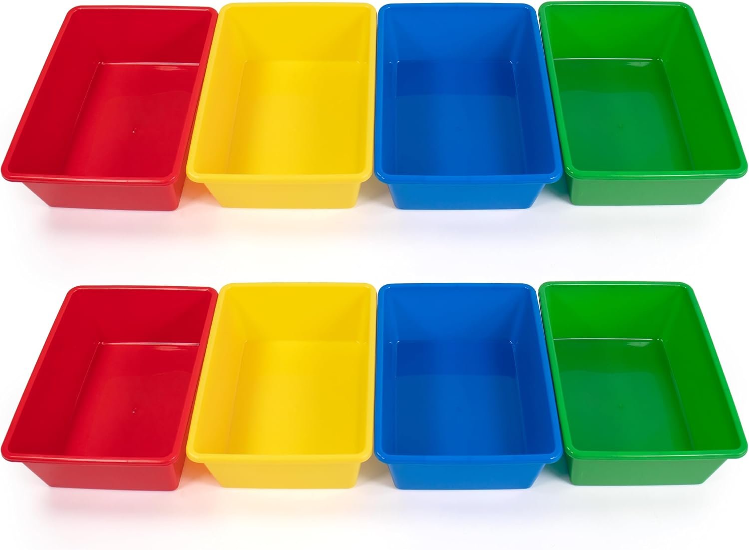 Humble Crew Plastic Storage Bins for Kids, Large Removable Toy Organizer | BPA-free, lightweight, fits cubbies and bookshelves, compatible with most toddler shelving for playroom, bedroom, or nursery