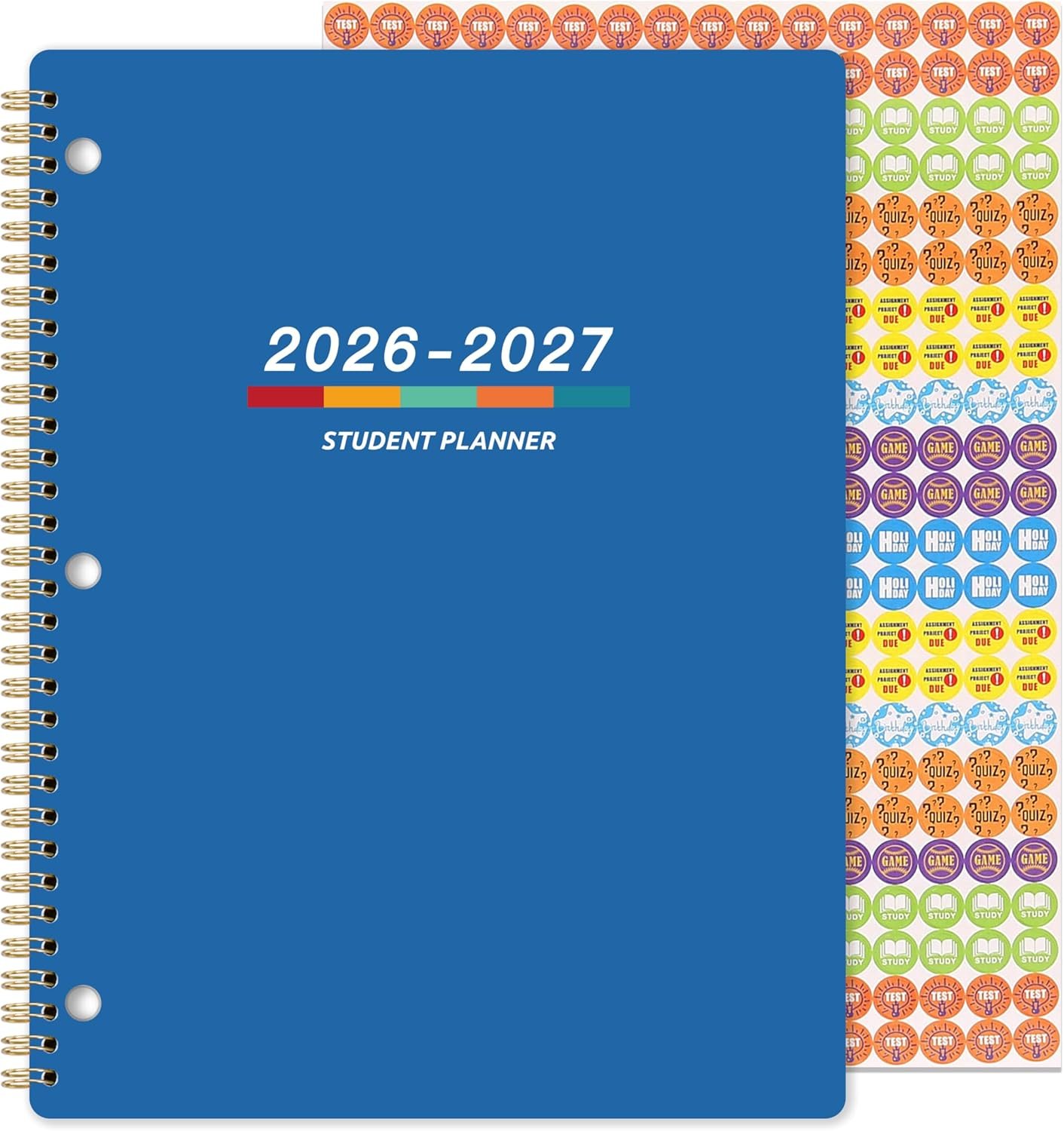 Student Planner 2026-2027 – Academic Planner 2026-2027, July 2026 – June 2027, 11″ × 9″, Weekly Lesson Planners, Monthly & Weekly School Planners for Middle/High School, Stickers, Week’s Goals, Tabs