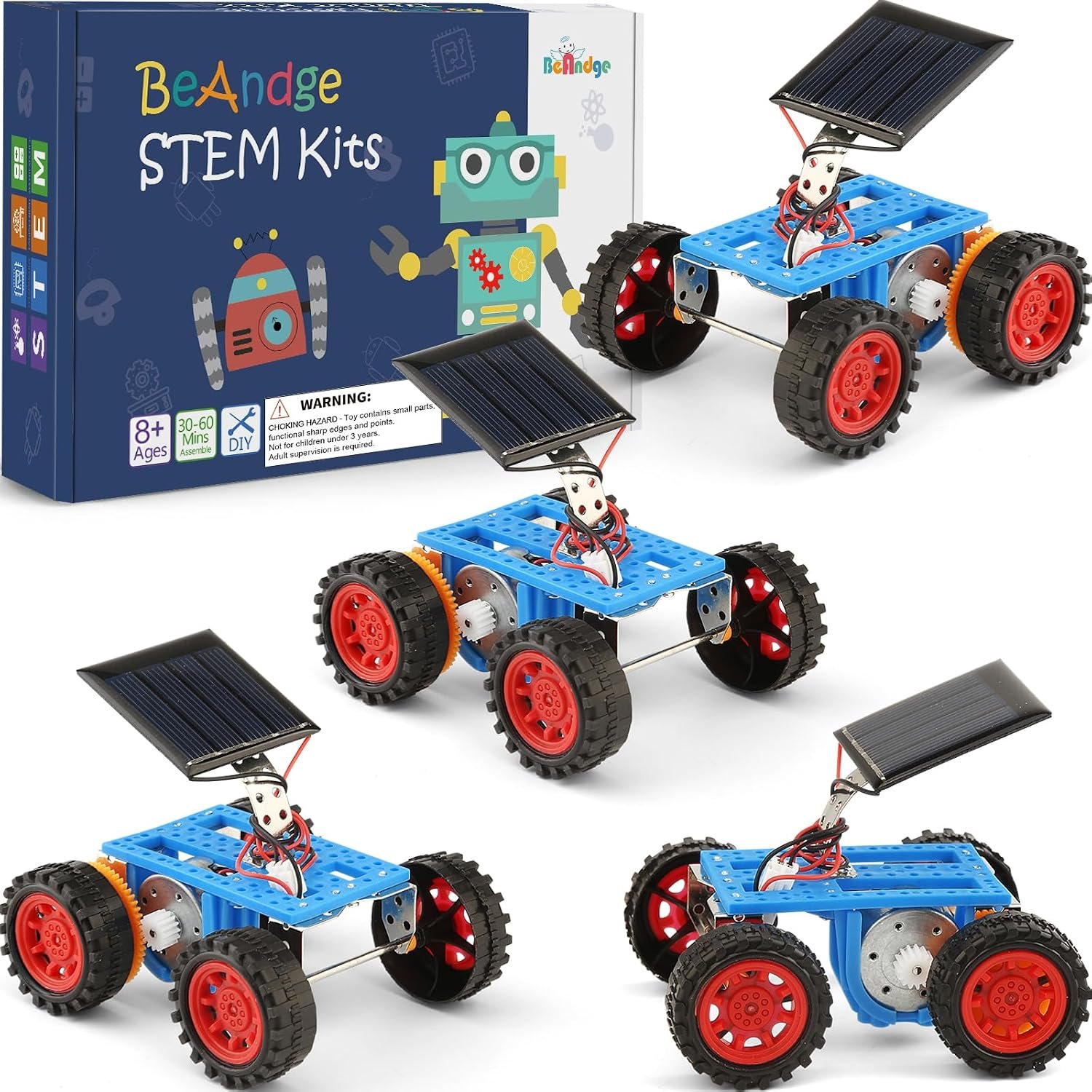 Bulk STEM Solar Robot Kits, STEM Building Toys for Kids Crafts 8-13 | Robotics Science Motor Kits for Kids, Solar Power Car Toys for Classroom Boys Girls Gifts, Engineering Experiments Projects