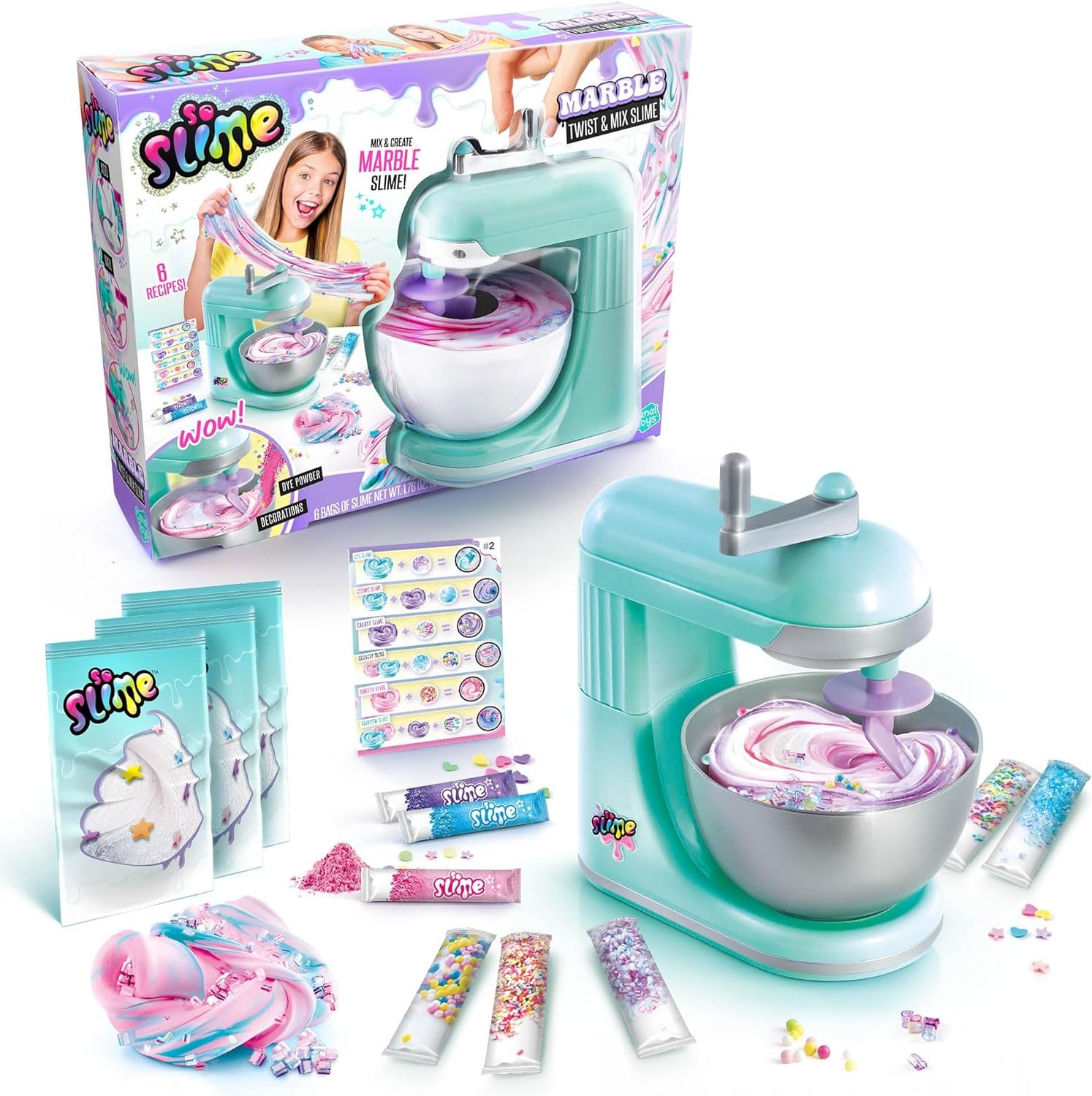 Canal Toys So Slime Marble Twist N Slime Mixer, White