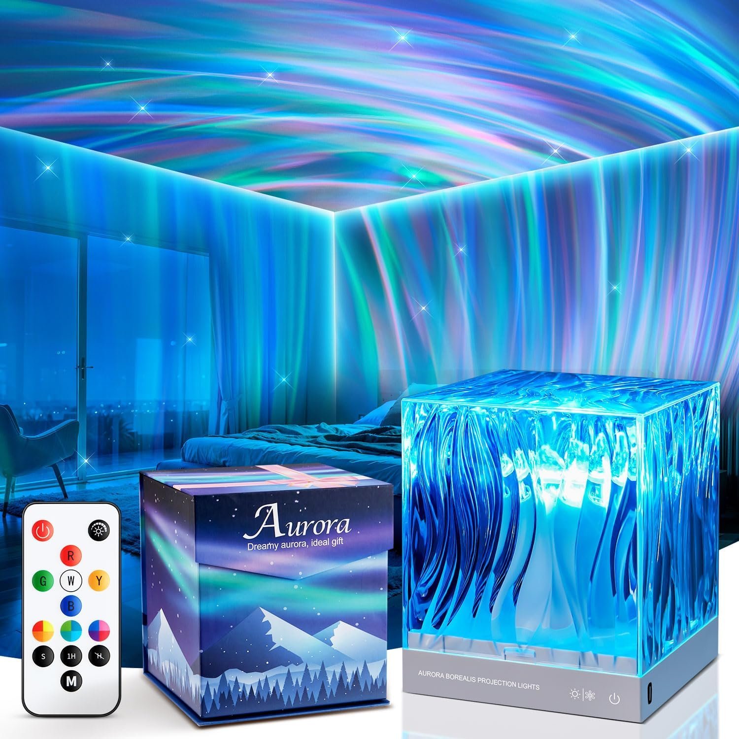 Galaxy Projector Night Light,18-Color Teen Girl Gifts Trendy Stuff,GIFT BOX | Remote, 10 Brightness&Dimmable, Birthday Gifts for Teen Girls Boys, Mood&Ambient Lighting,Relaxing&Calming,1&8 Hr Timer,Decor