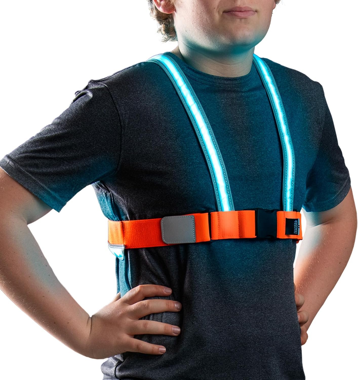noxgear TracerJr – Child Illuminated and Reflective Safety Vest – Durable, Highly Adjustable – for Biking or Outdoor Play