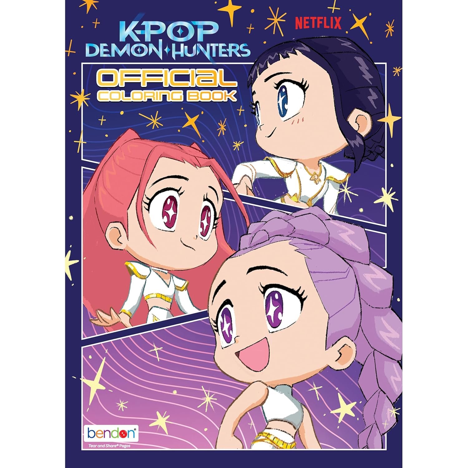 KPop Demon Hunters 40-Page Official Coloring Book | Action-Packed Coloring Book by Bendon