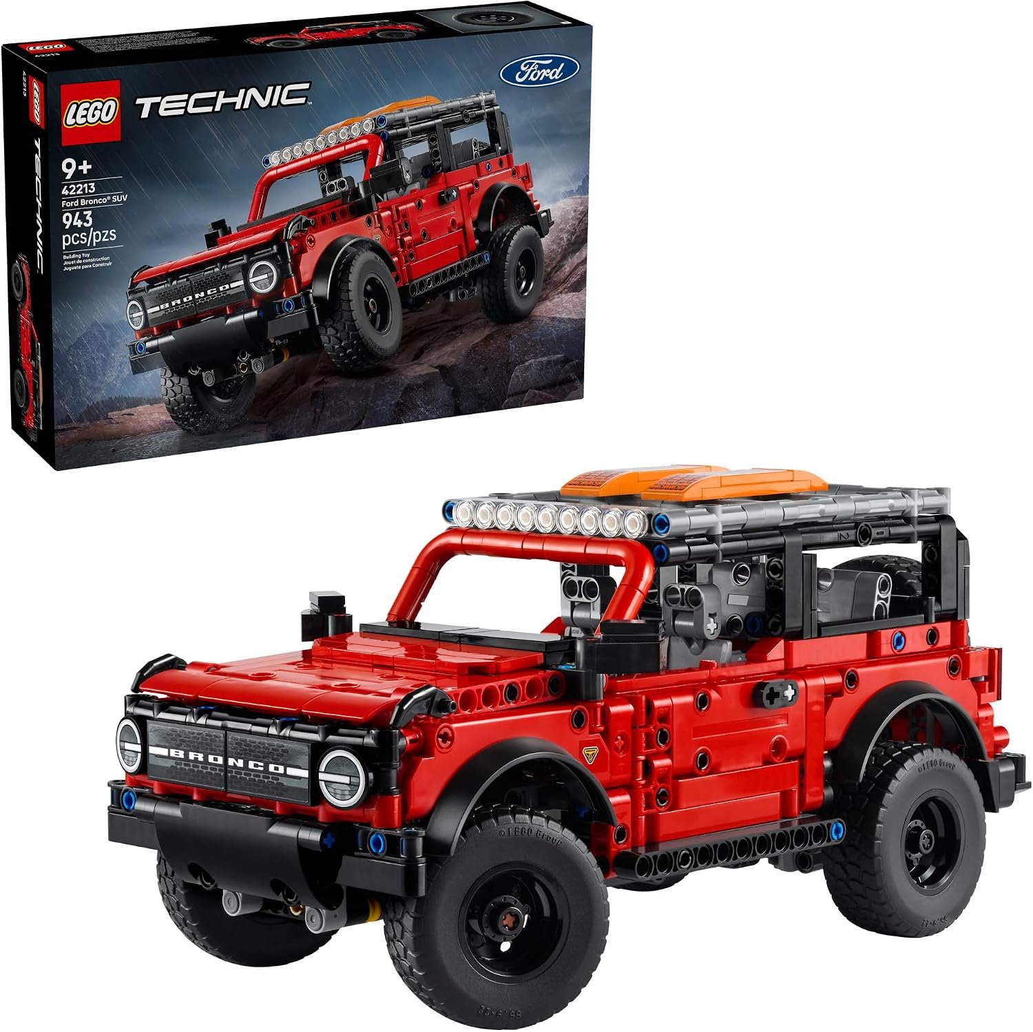 LEGO Technic Kids Toy Car – Building Kit for Boys and Girls, Ages 10+, Makes a Cool Birthday Gift, Authentic Ford Trim & Details – 42213