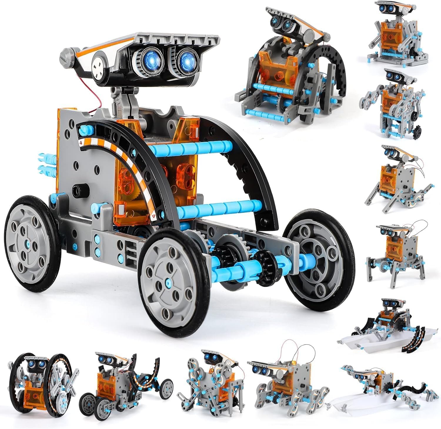 Lucky Doug Solar Power Robot Building Kits Toys for Boys Girls Ages 8-13, STEM Kit Gifts for Kids 8 9 10 11 12 13 Years, DIY Educational Science Building Robotic Set Gifts for Teenagers