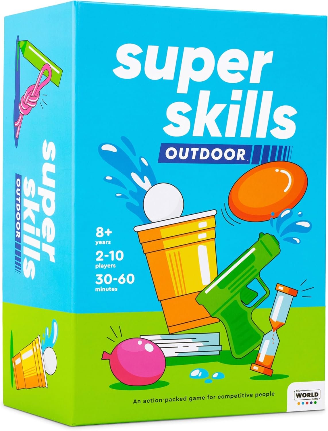 Super Skills Outdoor – Summer Yard Game – Outside Activity for Kids 8-12, Teens and Adults – Fun Water Backyard Party for the Whole Family